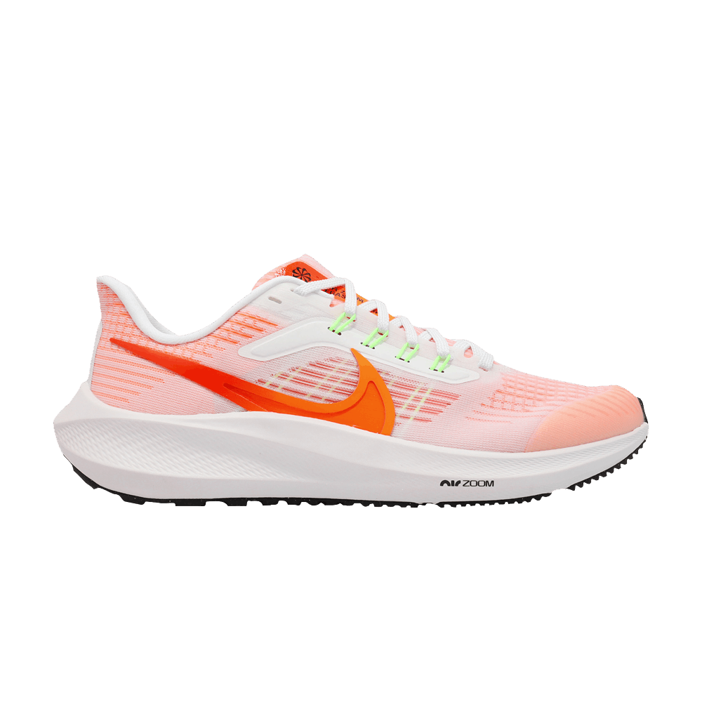 (Youth) Nike Air Zoom Pegasus 39 White Total Orange DM4015-102 Nicesnk