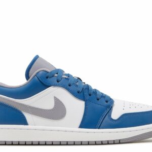 Air Jordan 1 Low 'True Blue Cement' Unfading Sneaker