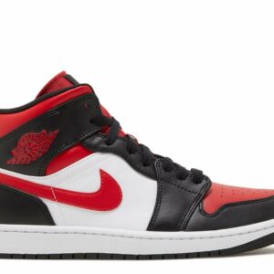 Air Jordan 1 Mid 'Bred Toe' Revered Footwear