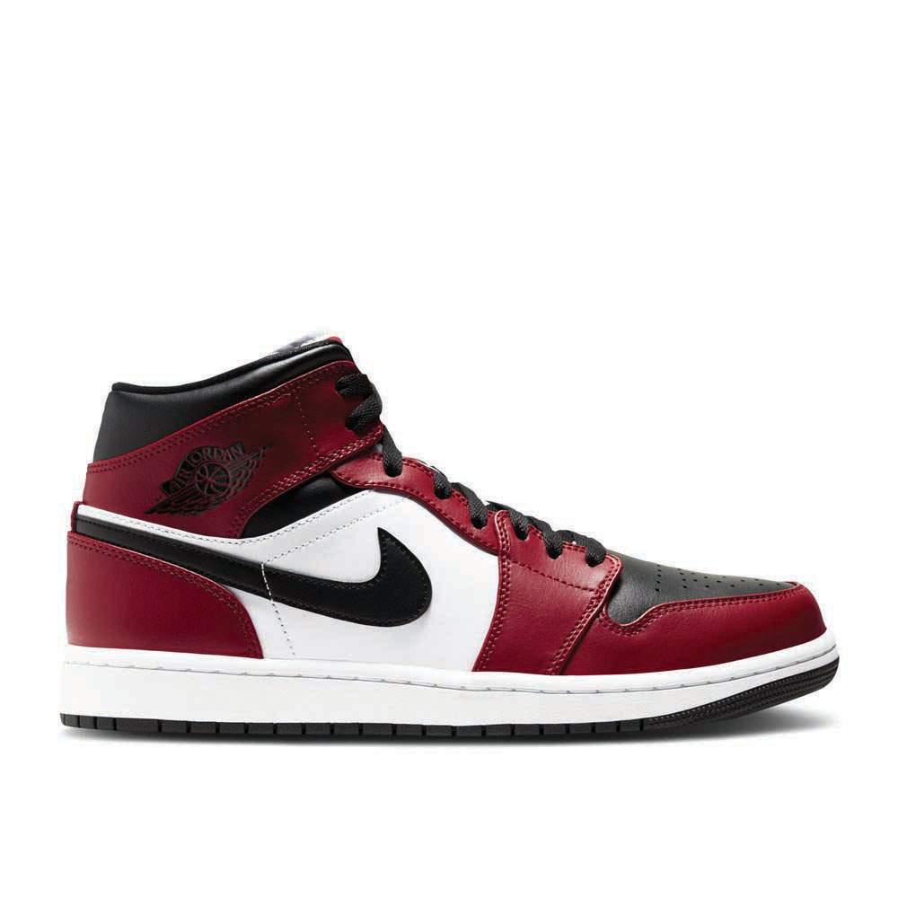 Air Jordan 1 Mid 'Chicago Black Toe' Revered Footwear