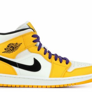 Air Jordan 1 Mid 'Lakers' Revered Footwear