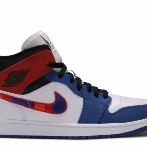 Air Jordan 1 Mid 'Multicolored Swoosh' Unfading Sneaker