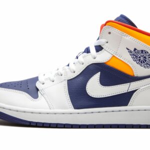 Air Jordan 1 Mid "Royal Blue / Laser Orange"