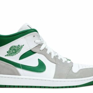 Air Jordan 1 Mid SE 'Grey Pine Green' Everlasting Sneaker
