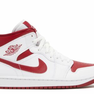 Air Jordan 1 Mid 'White Pomegranate' Everlasting Sneaker