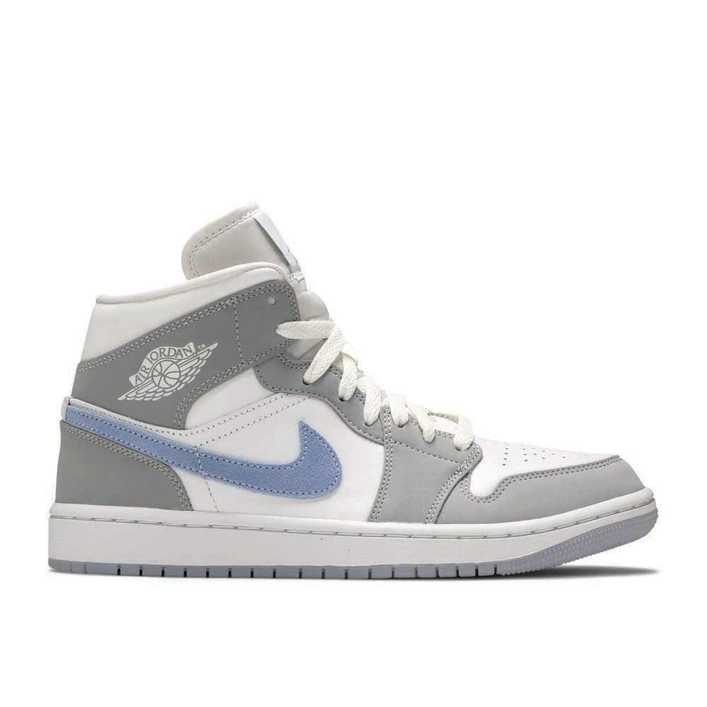 Air Jordan 1 Mid 'Wolf Grey Aluminum' Everlasting Sneaker
