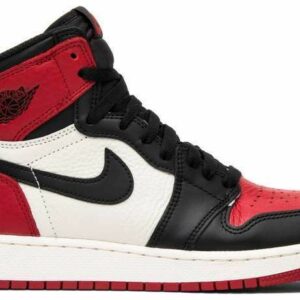 Air Jordan 1 Retro High OG BG 'Bred Toe' Unfading Sneaker