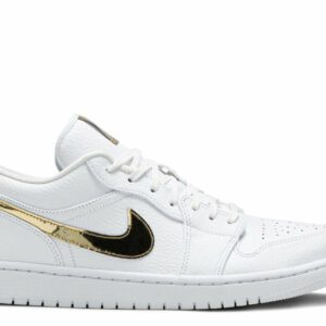 Air Jordan 1 Retro Low 'White Metallic Gold' Revered Footwear