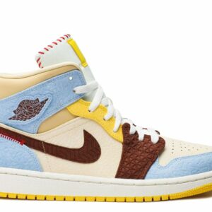 Maison Chateau Rouge x Air Jordan 1 Mid SE 'Fearless' Unfading Sneaker