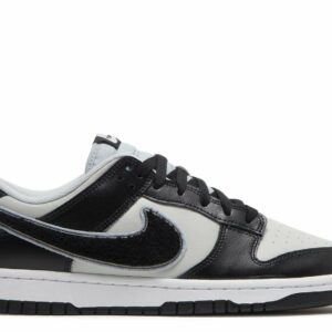 Nike Dunk Low 'Chenille Swoosh � Black Grey Fog' Unfading Sneaker
