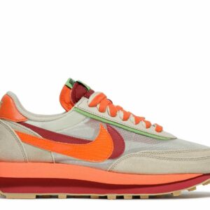 Nike sacai x Clot x LDWaffle 'Net Orange Blaze' Everlasting Sneaker